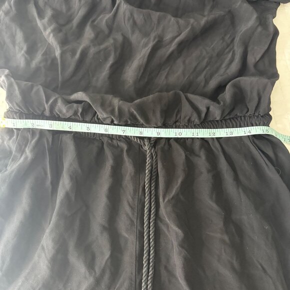 Ann Taylor Loft Petites Black Off-Shoulder Romper MP - Picture 8 of 9